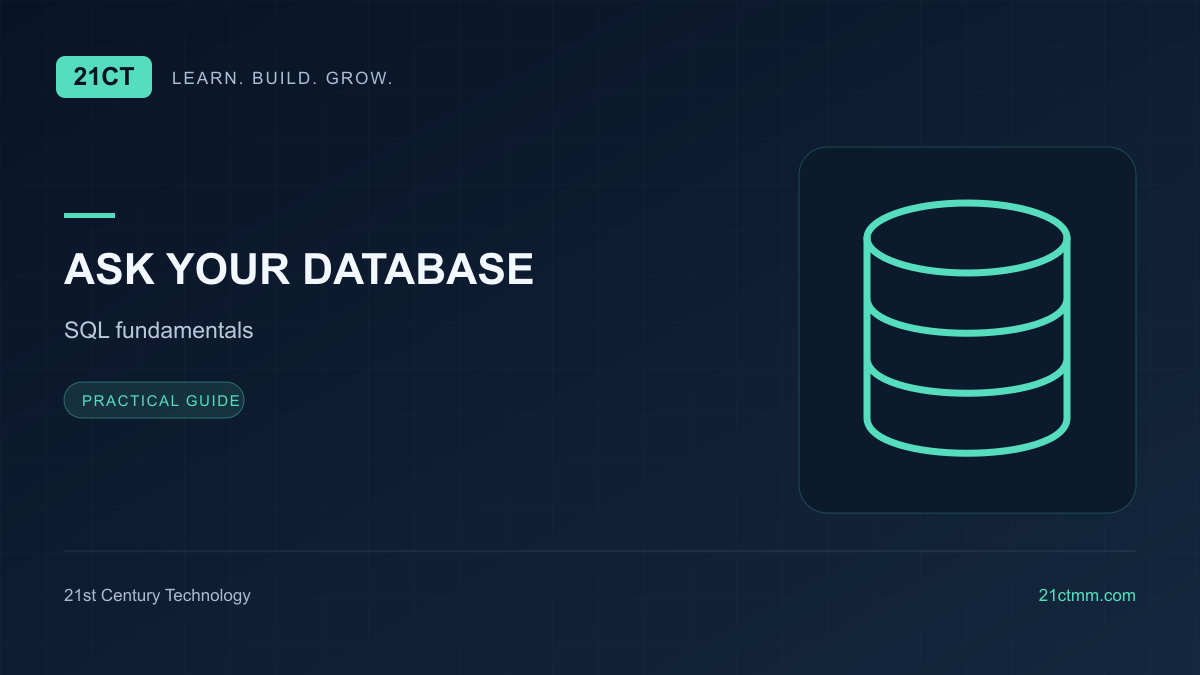 SQL အခြေခံ — ကျောင်းသားစာရင်းတစ်ခုကနေ ဒေတာဘေ့စ်ကို နားလည်ကြည့်မယ်
