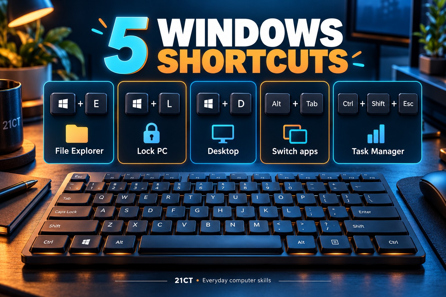 နေ့စဉ်အသုံးဝင်သော Windows Shortcut ၅ ခု | Five Everyday Windows Shortcuts