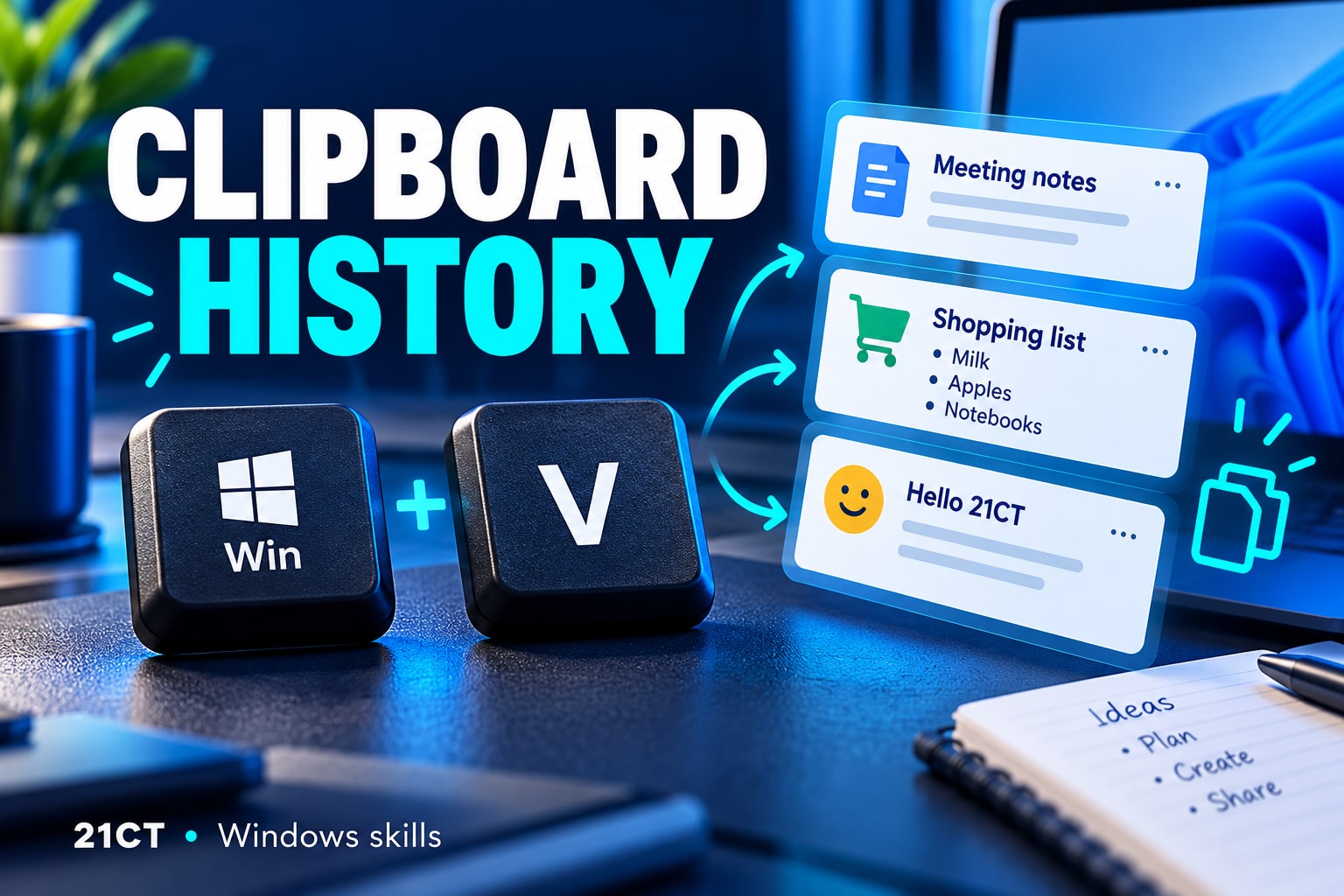 Win + V ဖြင့် Clipboard History သုံးမယ် | Reuse Copied Text