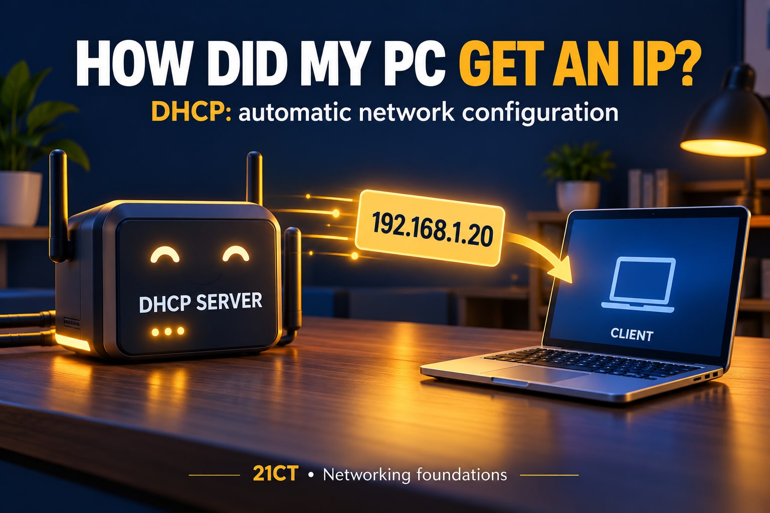 ကွန်ပျူတာက IP Address ဘယ်လိုရသလဲ | DHCP Basics